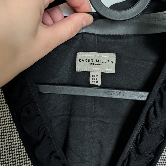 Karen Millen Black and Gray Midi Dress - Picture 4 of 5